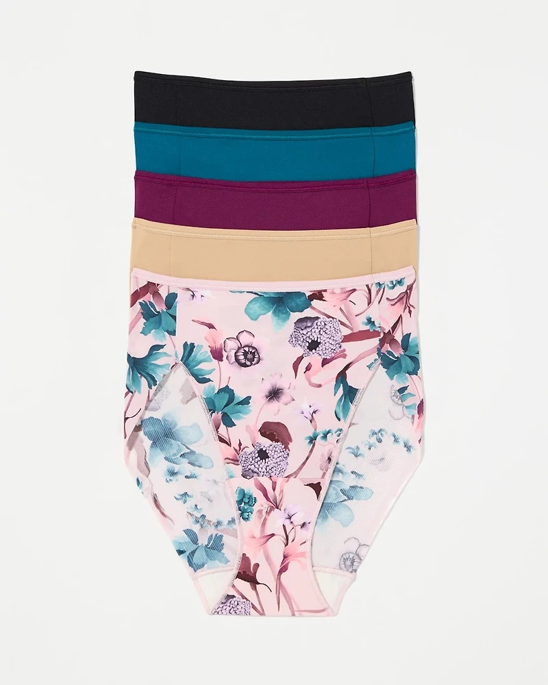 Edge High-Leg Brief Panty 5 Pack