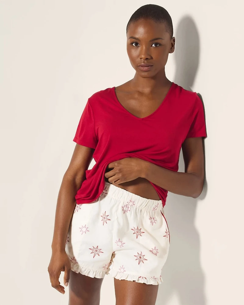 Super Soft Ruffle Pajama Short