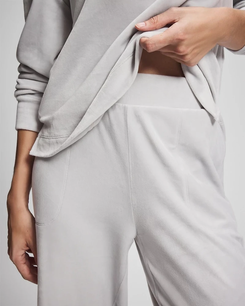 Velour Straight Leg Pants