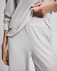 Velour Straight Leg Pants