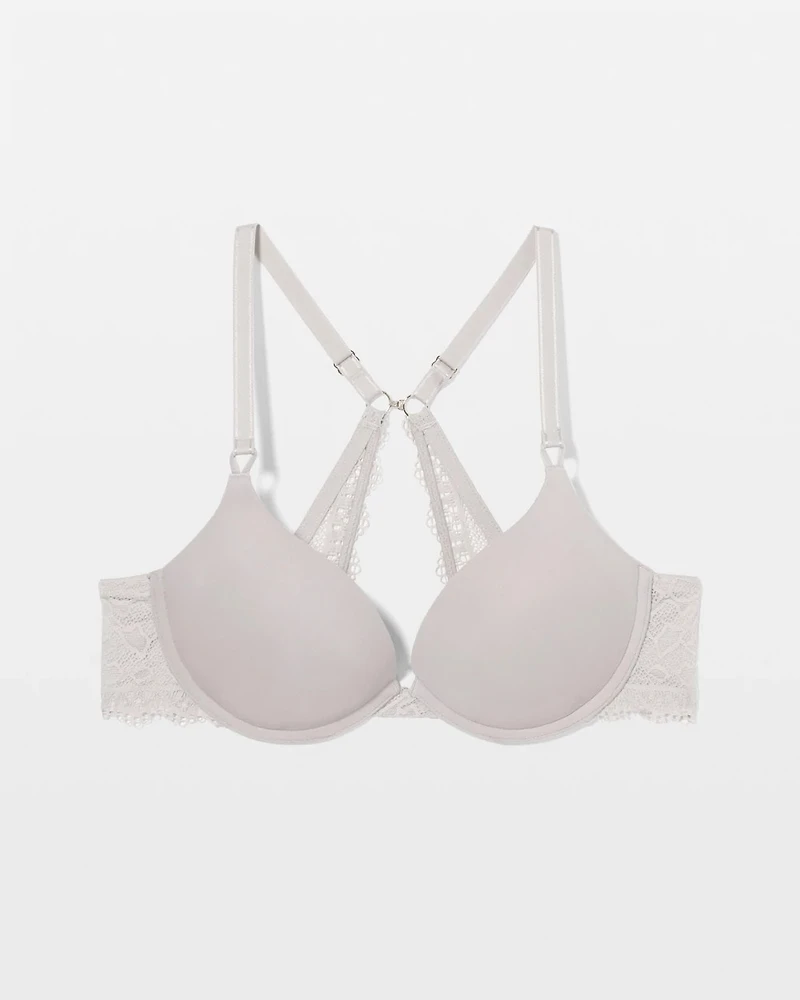 Push-Up Plunge Bra with Lace