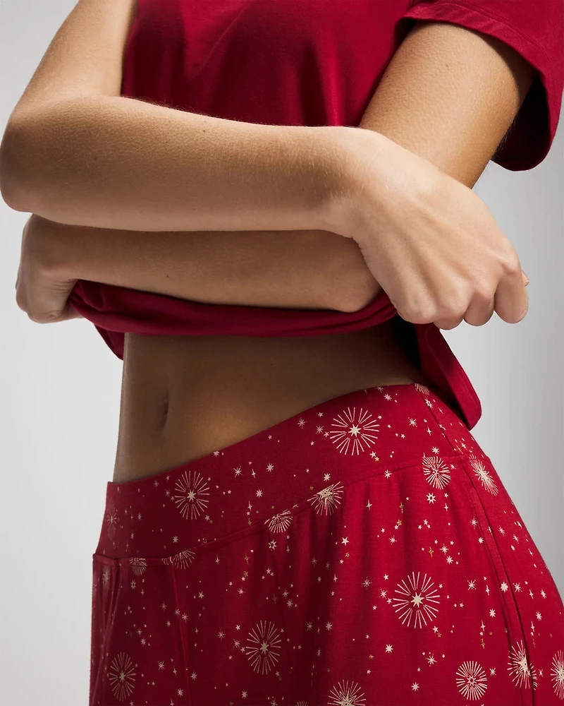 Packaged Short-Sleeve Pant Pajama Set