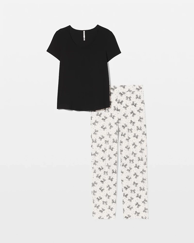 Packaged Short-Sleeve Pant Pajama Set