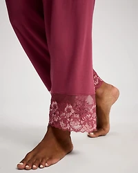 Romantic Lace Ankle Pajama Pants