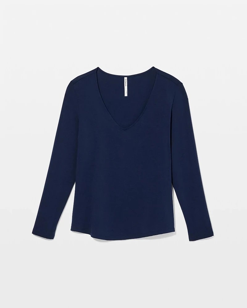 Long-Sleeve Pajama Top