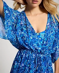 Bleu Rod Beattie Meet Me in Sorrento Chiffon Cover Up Dress