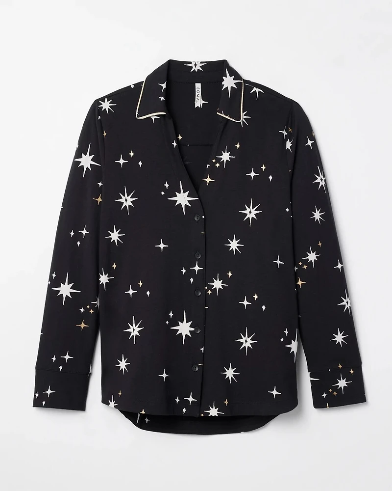 Long-Sleeve Pajama Top