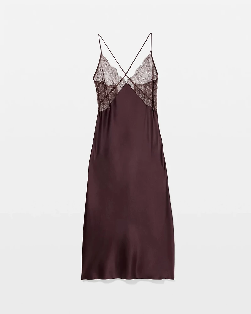 Soma’s Sexiest Silk + Lace Gown