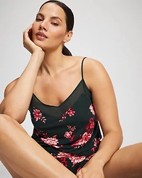 Mesh Trim Pajama Cami