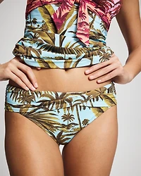 White Lotus Sarong Hipster Swim Bottom