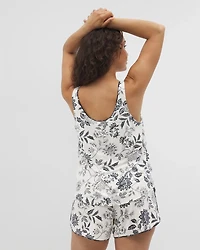 Pajama Tank With Piping