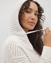 Cotton Open Stitch Hoodie