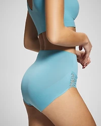 High-Leg Brief Panty with Lace