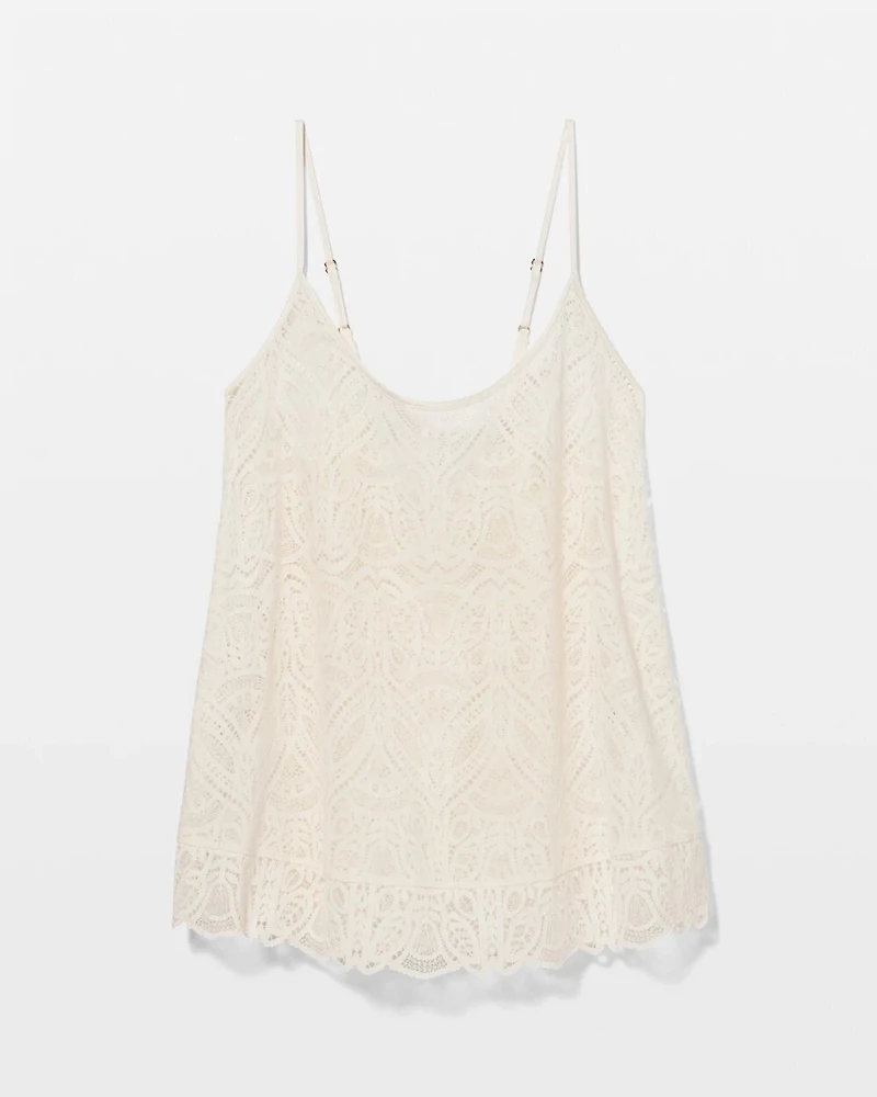 Allover Fresco Lace Pajama Cami