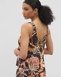 Shirred Strap Pajama Tank