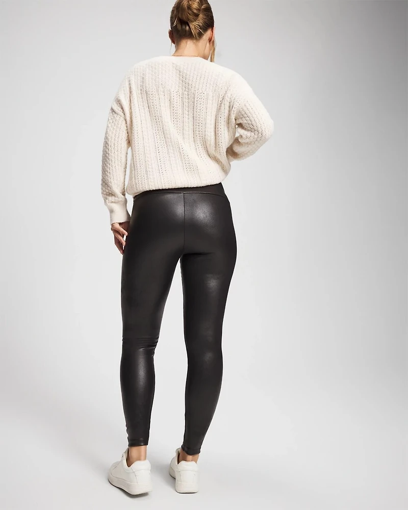 High Waist Faux Leather Legging