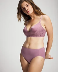 Wireless Lace Push-Up Bra