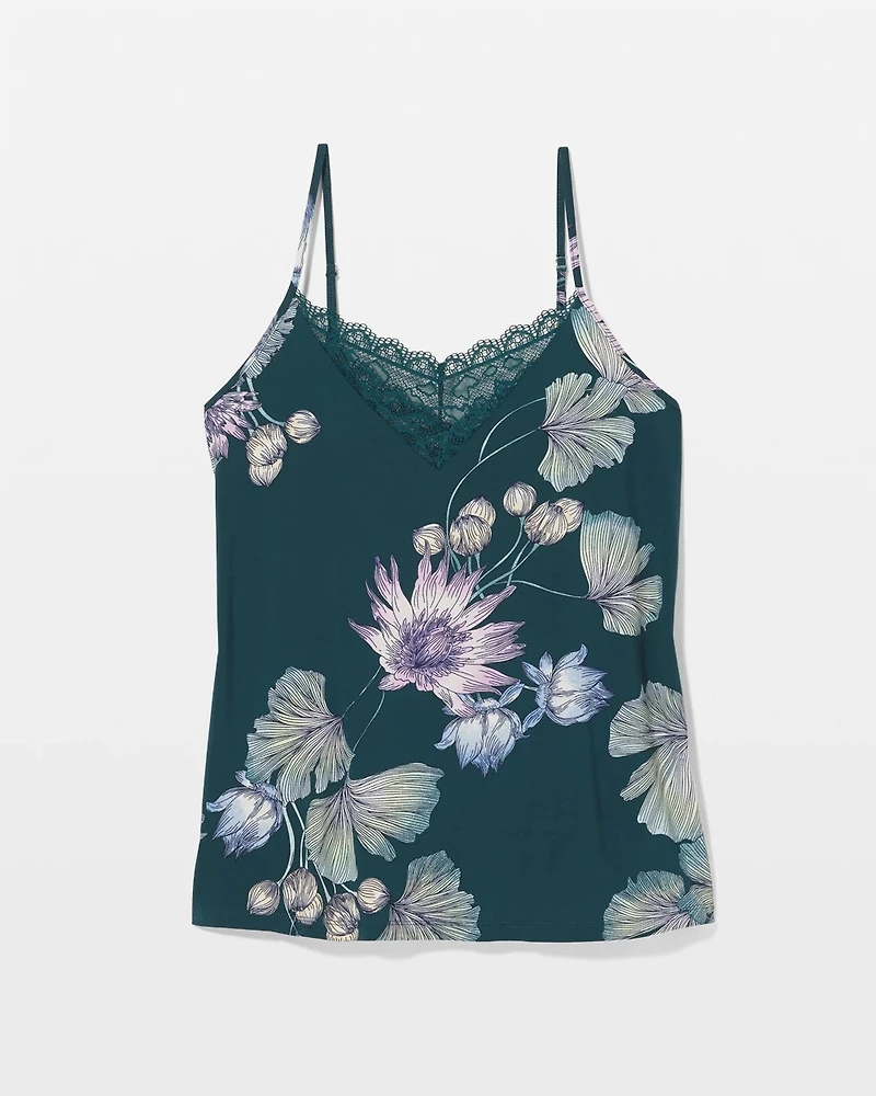 Lace Trim Pajama Cami