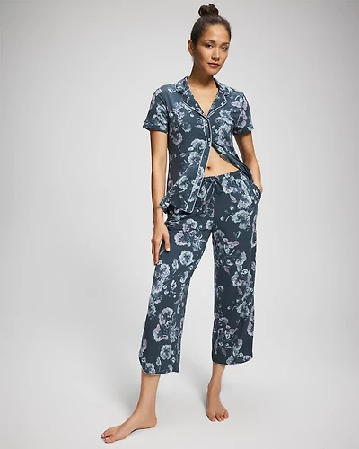 Piped Crop Pajama Pants