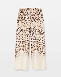 Wide-Leg Pajama Pants