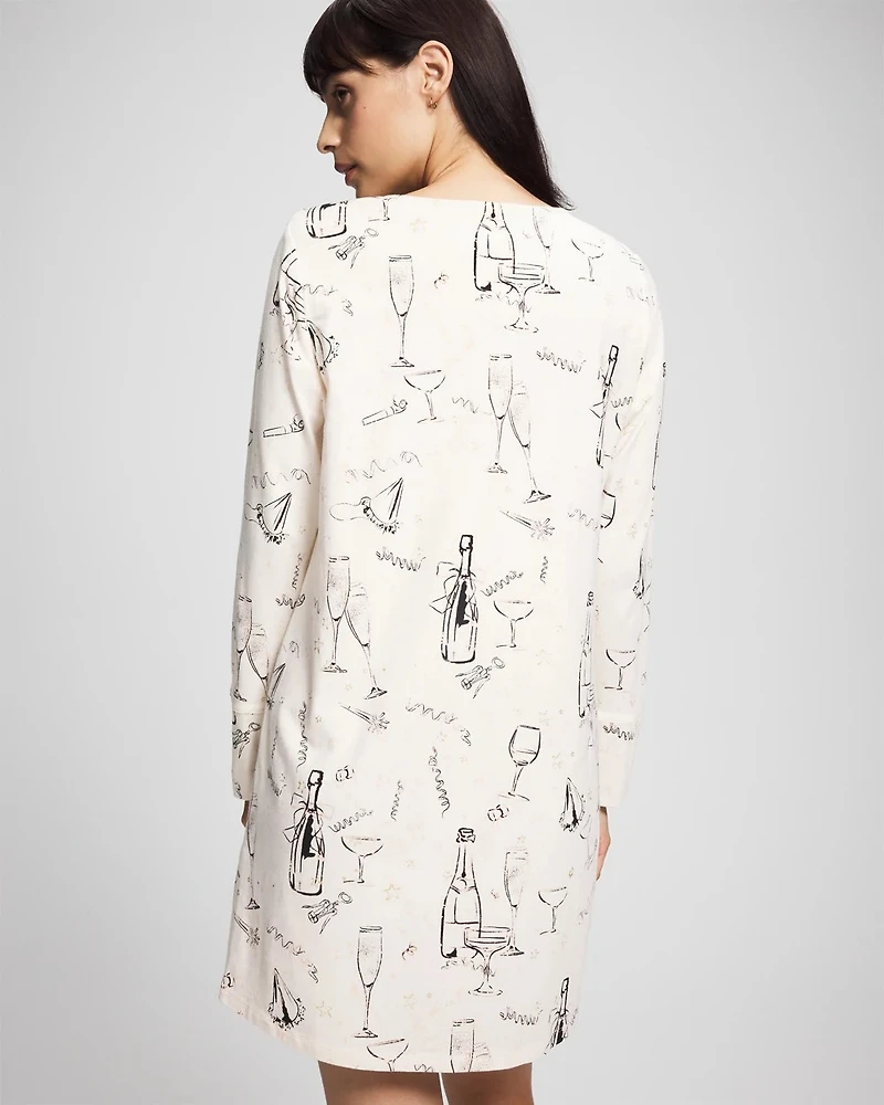 Long-Sleeve Sleepshirt