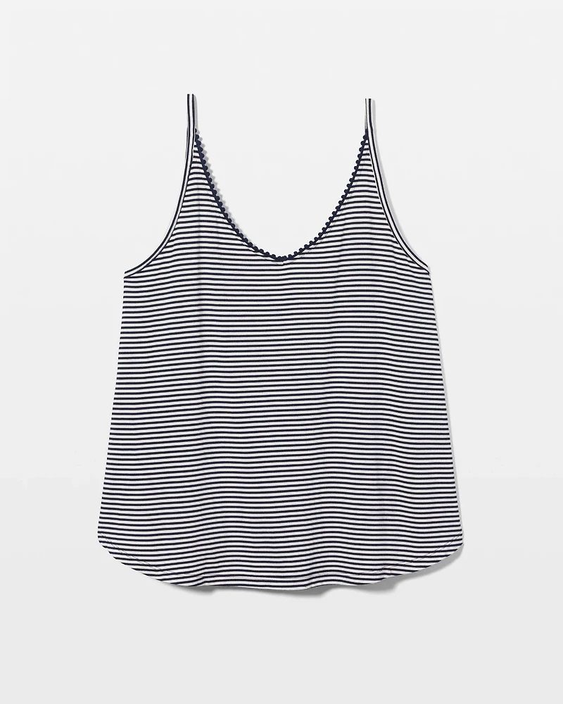 Pom Trim Pajama Cami