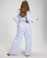 Cotton Striped Jacquard Pajama Pants