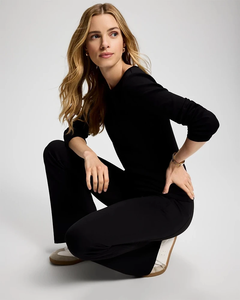 Cotton-Blend Long Sleeve Tee
