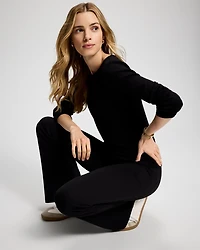 Cotton-Blend Long Sleeve Tee