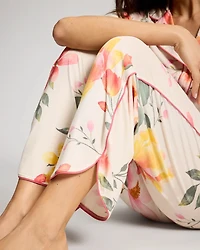 Piped Crop Pajama Pants