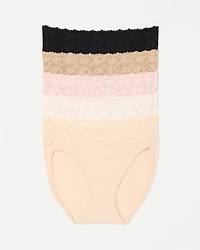 High-Leg with Perfect Lace Waist Panty 5-Pack