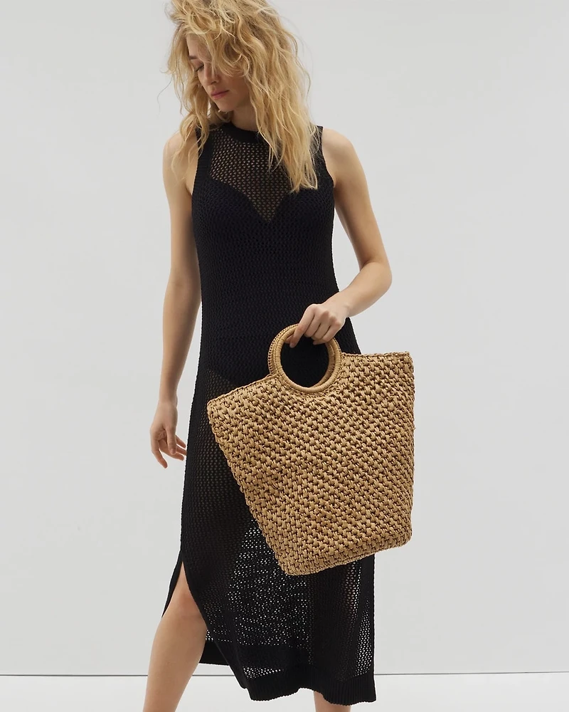 Ring Handle Beach Tote