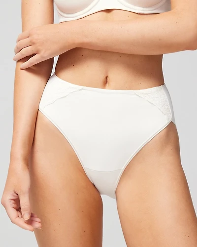 High-Leg Brief Panty with Lace