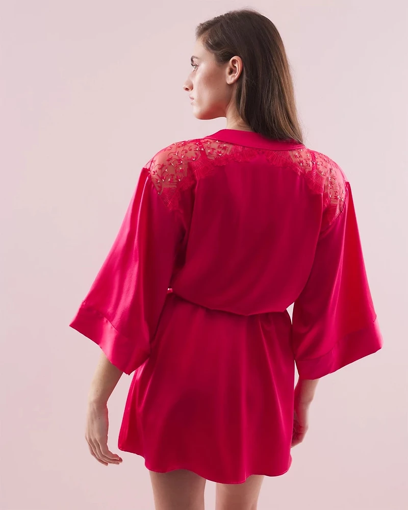 Silk Short Robe