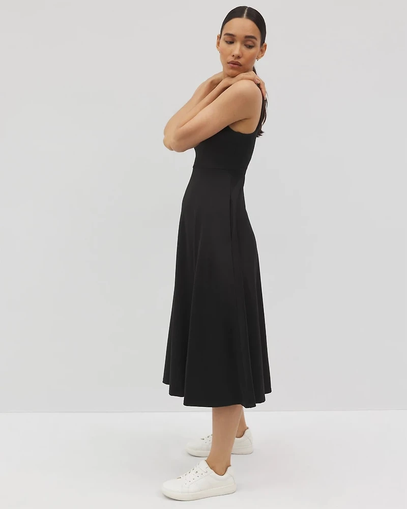 Lounge Square Neck Midi Dress