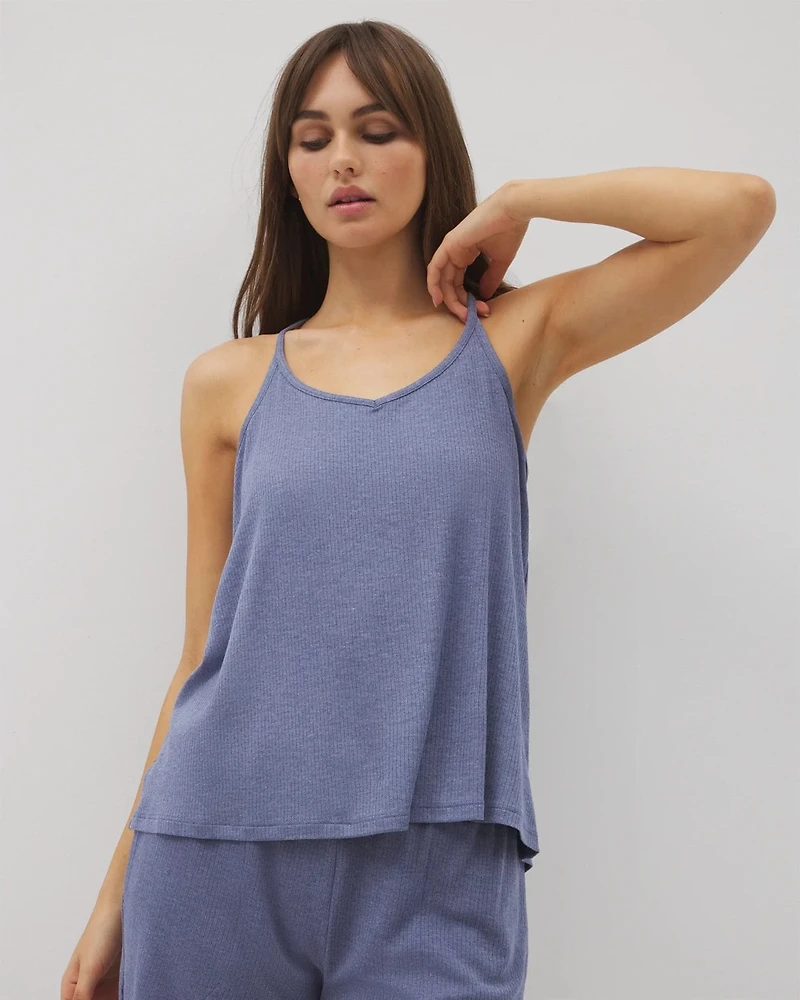 Lightweight Rib Knit Pajama Cami