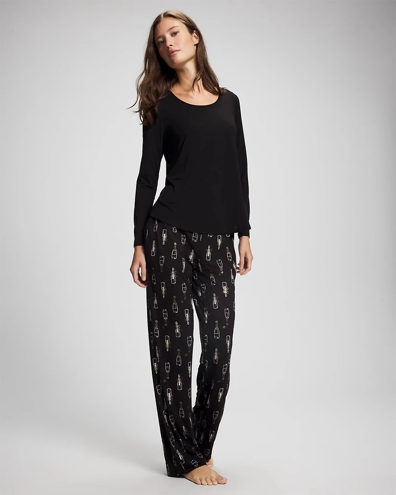 Packaged Long-Sleeve Pant Pajama Set