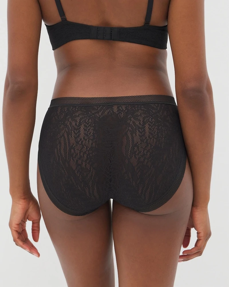 Soma High-Leg Panty with Stretch Lace