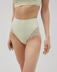 High-Waist Brief Panty with Lace