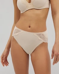 Embraceable High-Leg Panty with Crochet Lace