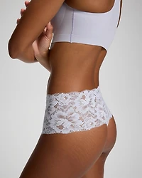 High-Waist Thong Panty with Signature Lace