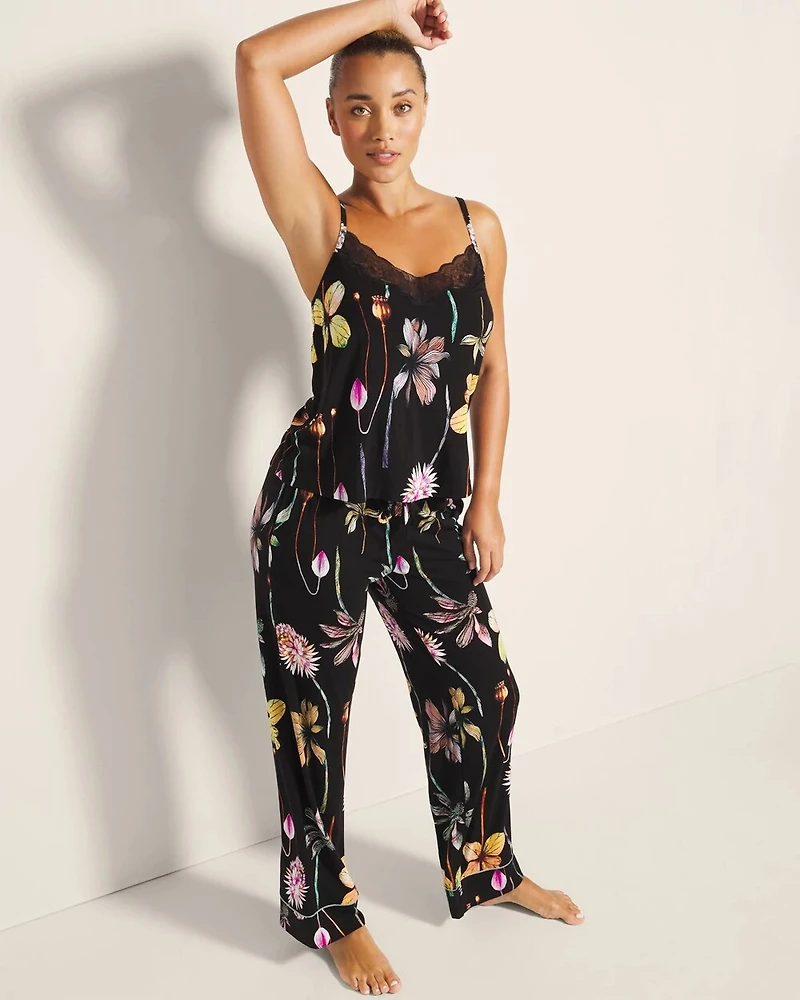 Lace-Trim Pajama Cami