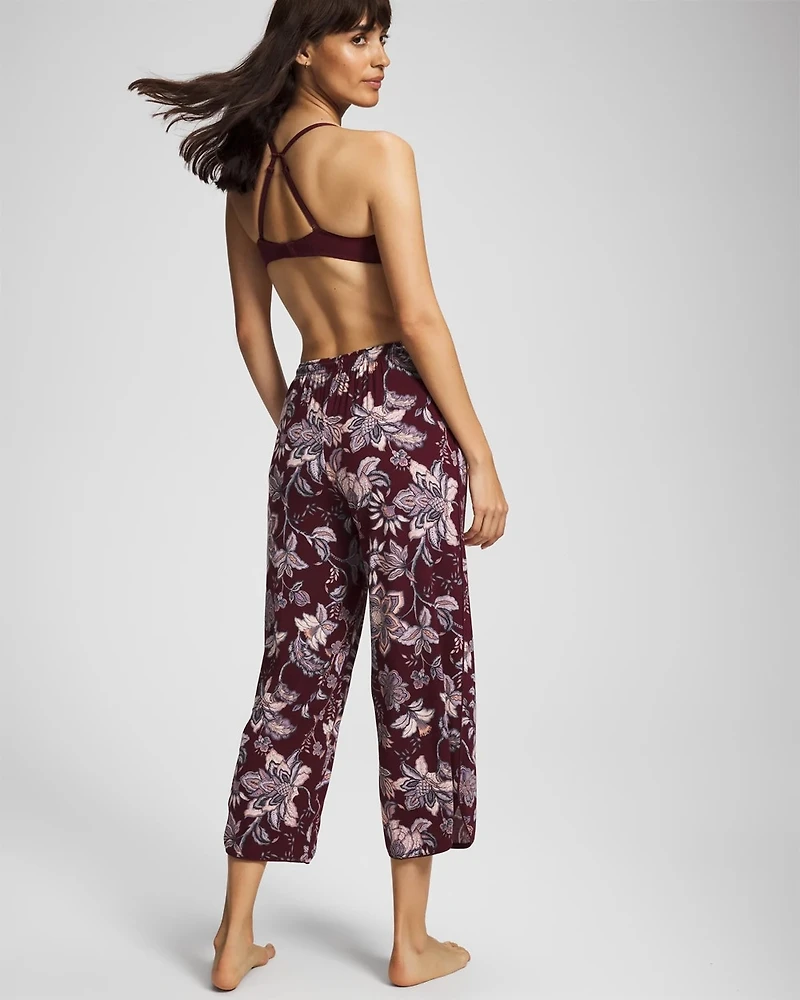 Piped Crop Pajama Pants