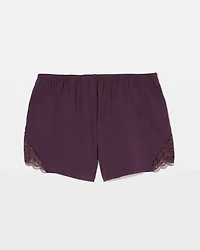 Lace Trim Pajama Short