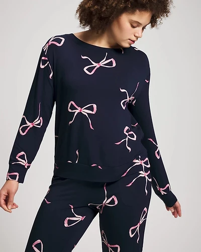Long-Sleeve Pajama Top