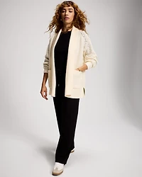 Pointelle Long Sleeve Wrap