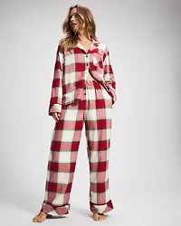 Velvet Piped Relaxed Pajama Pant