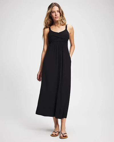 Twist Bodice Maxi Dress