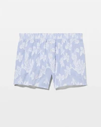Cotton Striped Jacquard Pajama Shorts