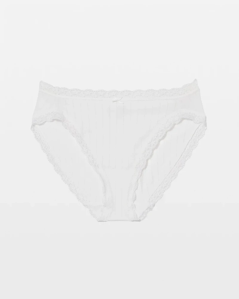 Cotton Rib High-Leg Panty